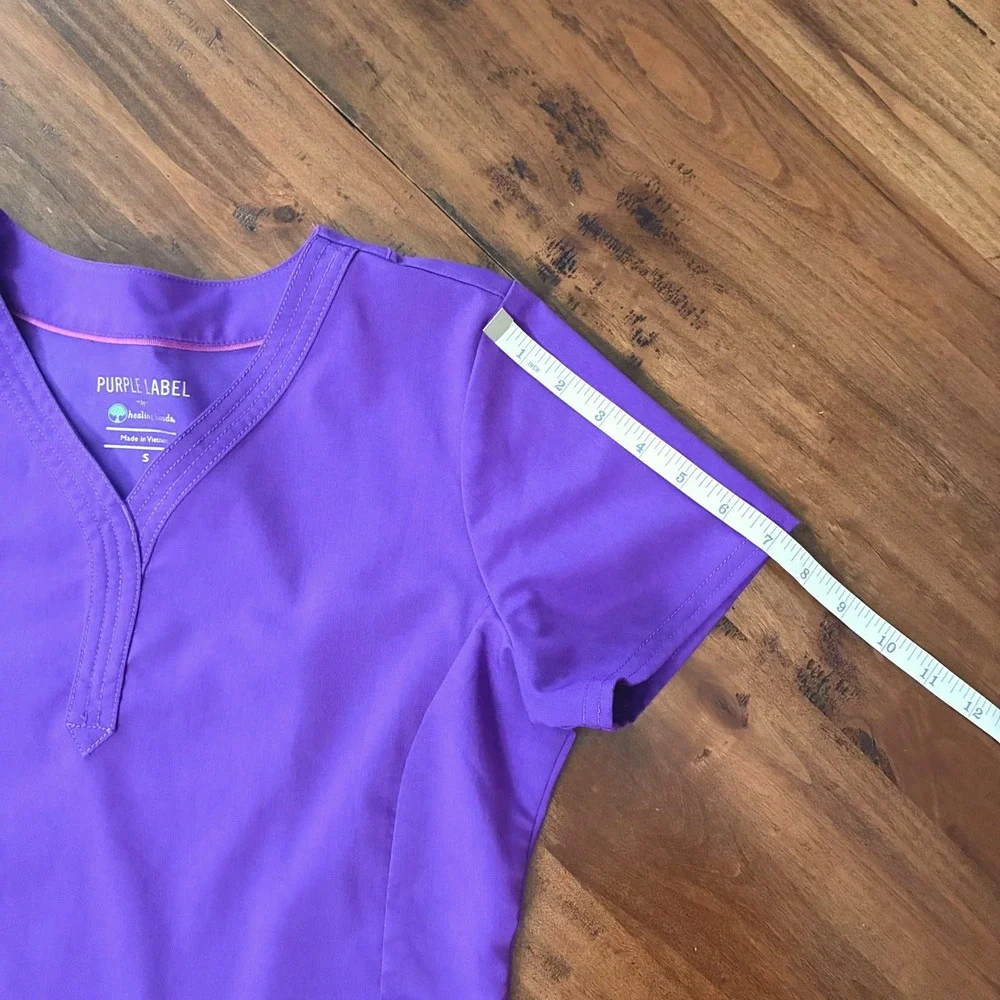 Women's S Healing Hands Purple Label Jane & Taylor Scrub Set in Eggplant Purple